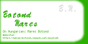 botond mares business card